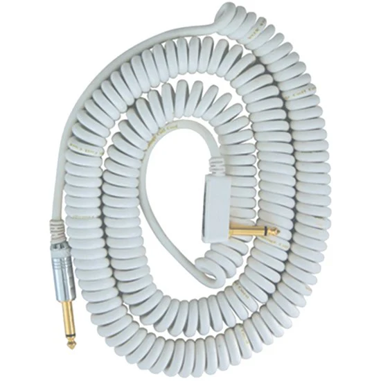 Vox Premium Vintage Coil Guitar Cable - White
