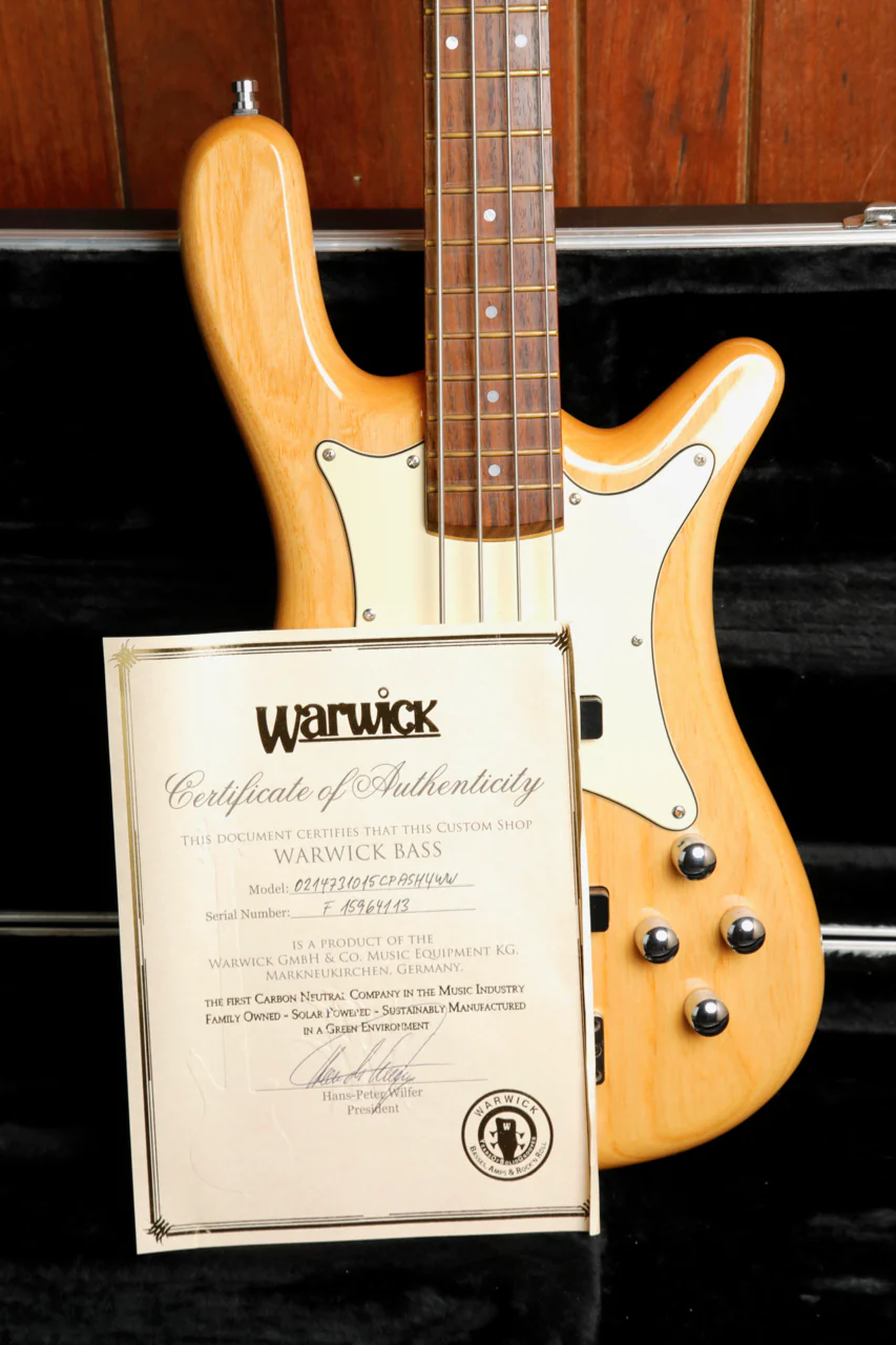 Warwick Custom Shop CO Streamer Swamp Ash Bass Guitar 2013 Pre-Owned - Image 18