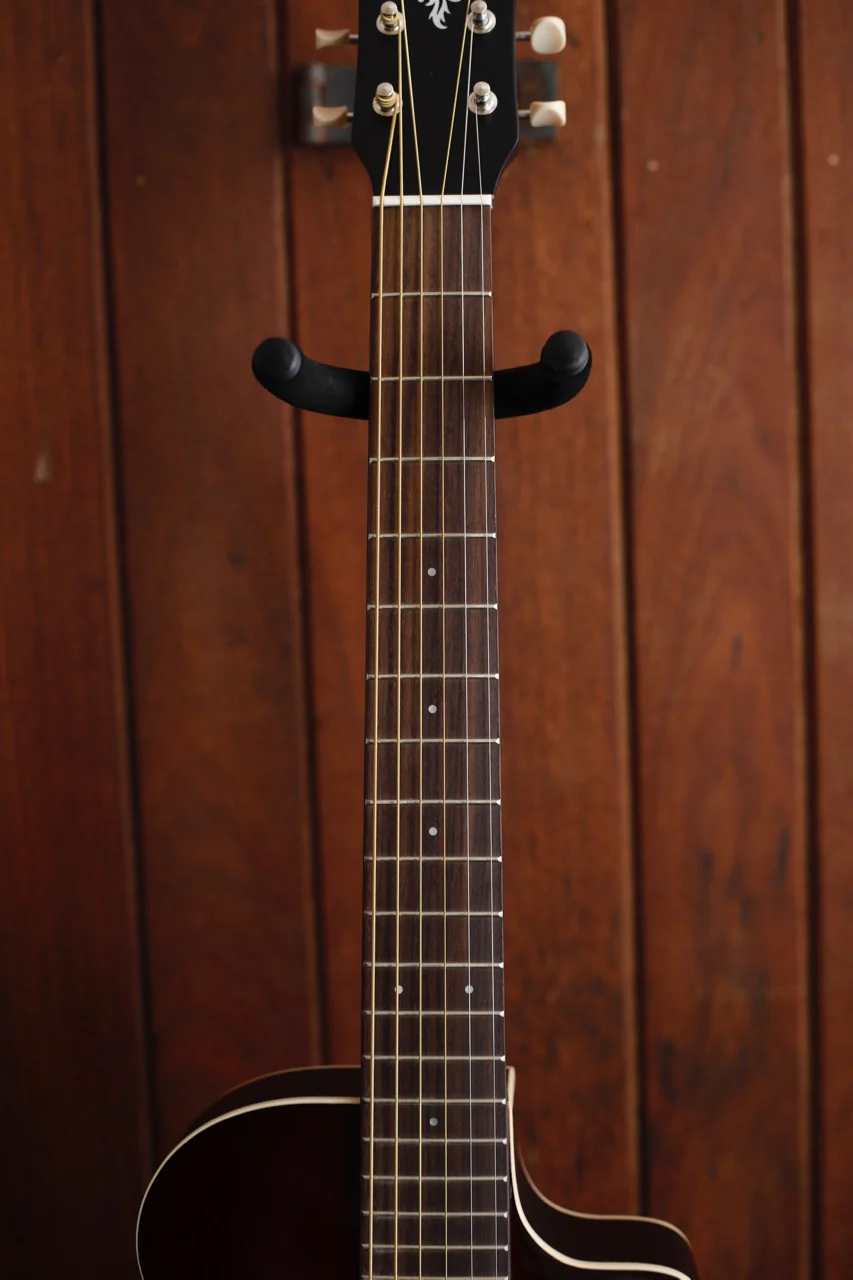 Yamaha APXT2 3/4 Acoustic Electric Travel Guitar Dark Red Burst - Image 5