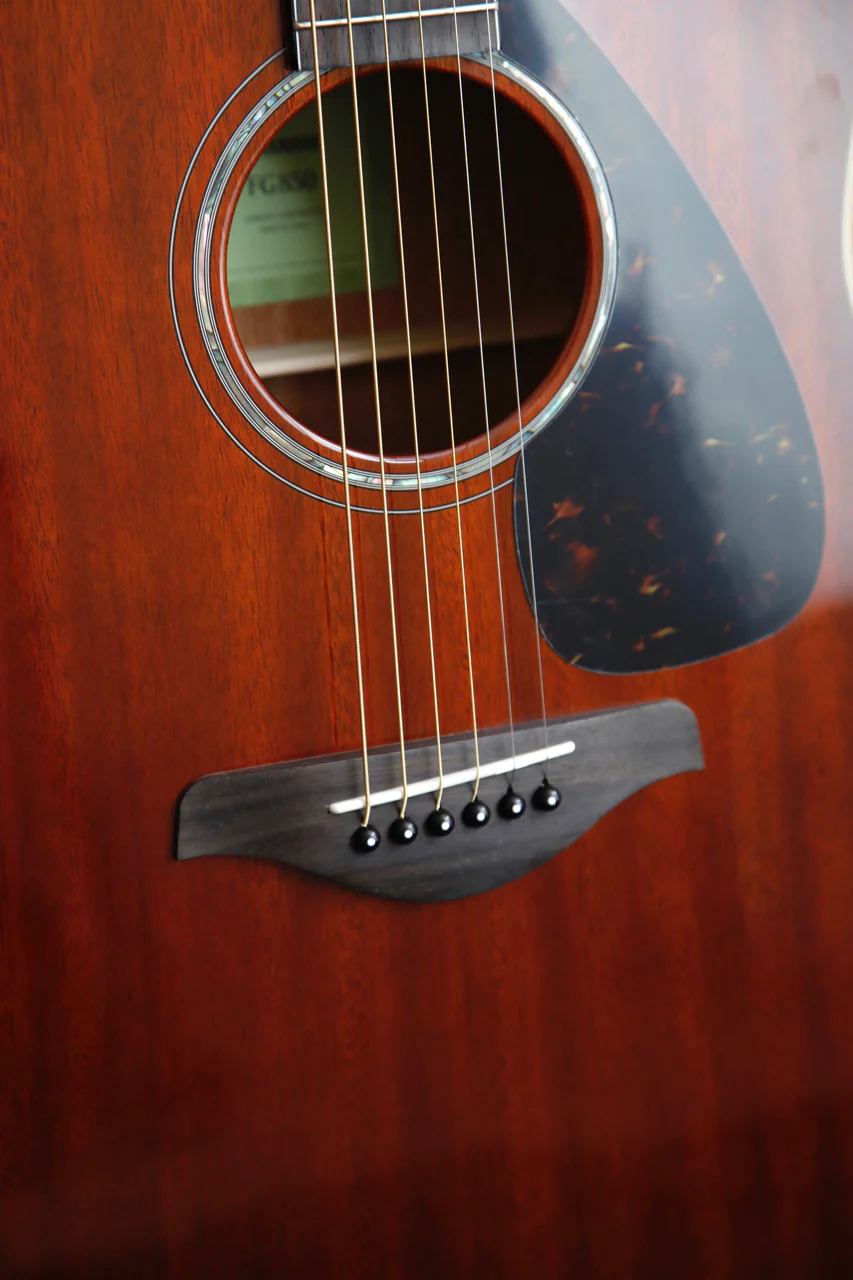 Yamaha FG850 Solid Mahogany Top Dreadnought Acoustic Guitar - Image 5